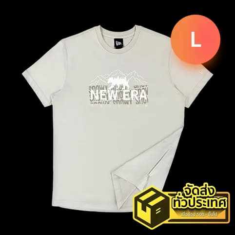 SNOWY JOURNEY x NEW ERA OUTDOOR TEE Size L