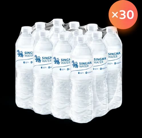น้ำสิงห์เพ็ท ใหม่ (กลม) (12x750CC)  จำนวน 30 แพ็ก