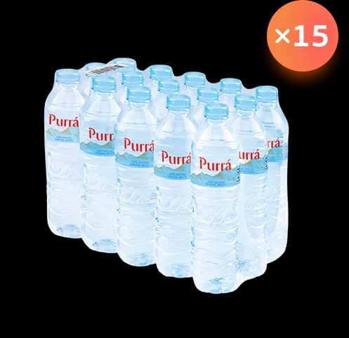 น้ำแร่เพอร์ร่า FREE on Pack (600 มล. x 15 ขวด x 15 แพ็ค)