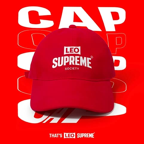 LEO Supreme cap (Red Color) — 2/3