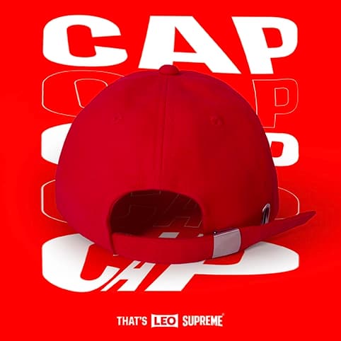 LEO Supreme cap (Red Color) — 3/3
