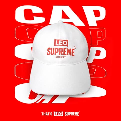 LEO Supreme cap (White Color) — 2/3