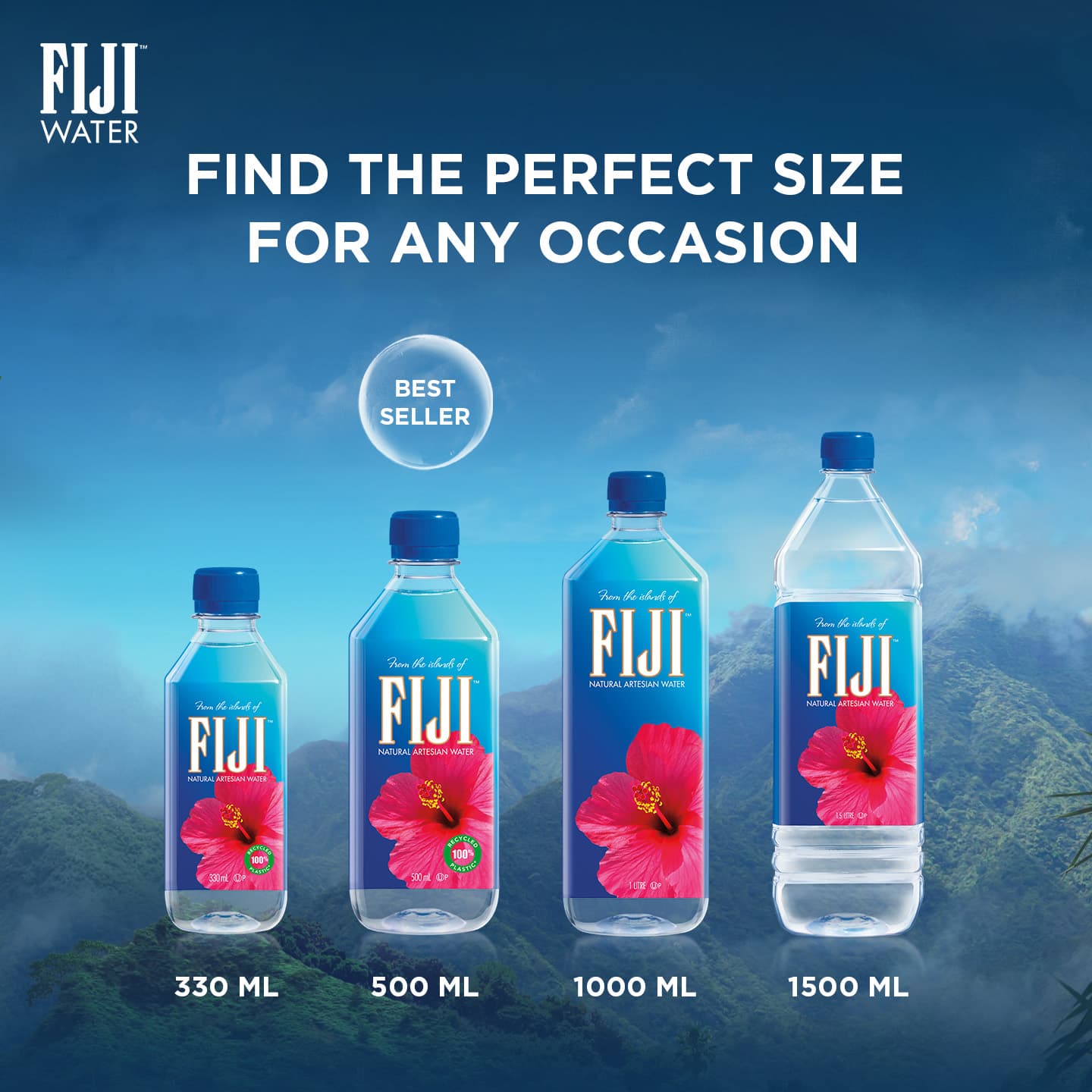 FIJI Water (1 L x 12 bottles) — 3/6