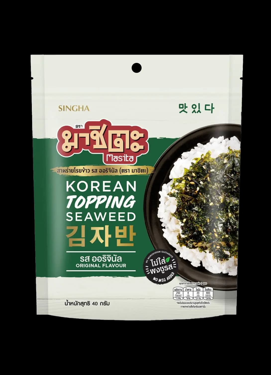 Korean Topping Seaweed Orginal Flavour 1 pc.