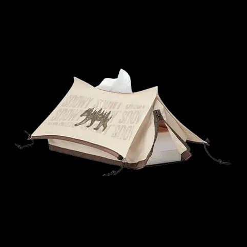SNOWY JOURNEY Napkin Box Camping Tent Shape