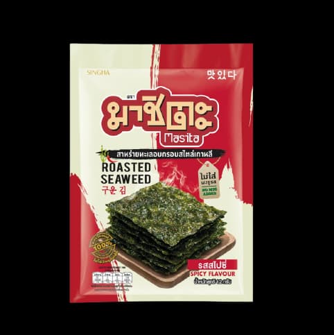 Masita Roasted Seaweed Spicy Flavor (12 g. x 1 pc.)