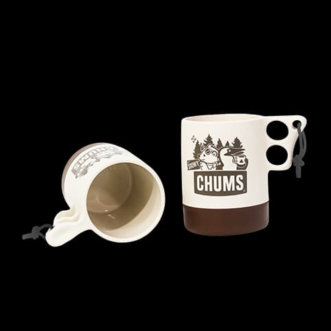 CHUMS x SNOWY JOURNEY STORE แก้วสีน้ำตาล — 1/2