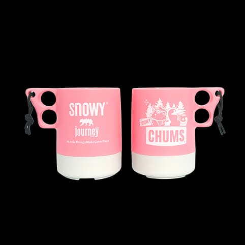 CHUMS x SNOWY JOURNEY STORE แก้วสีชมพู — 1/2