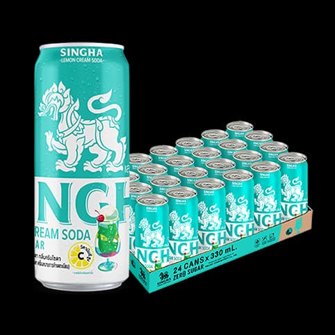 Singha Cream Lemon Soda — 1/2
