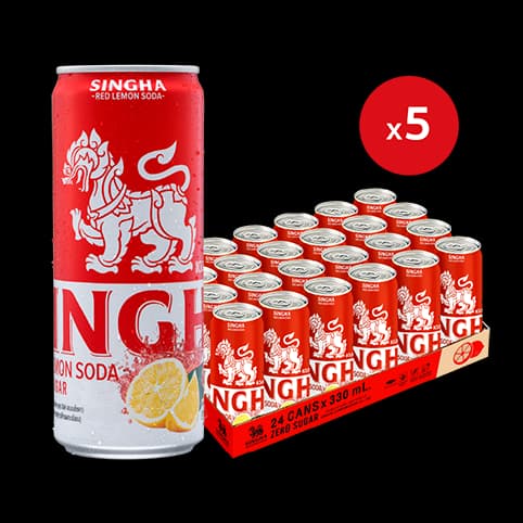 Singha Red Lemon Soda — 1/4