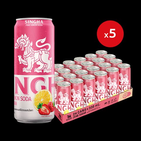 Singha Pink Lemon Soda — 1/4