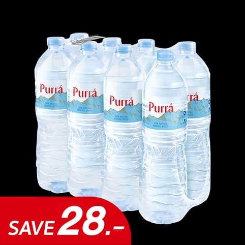 น้ำแร่เพอร์ร่า FREE on pack (8x1.5L) จำนวน 1 แพ็ค — 1/2