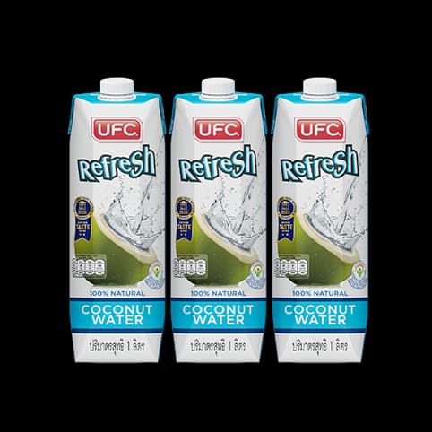 100% Coconut Water UFC Refresh Brand Total 3 Boxes — 2/4